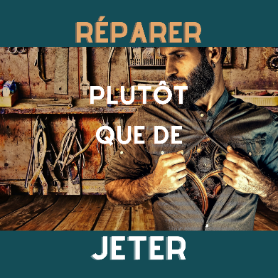 affiche réparer plutôt que jeter